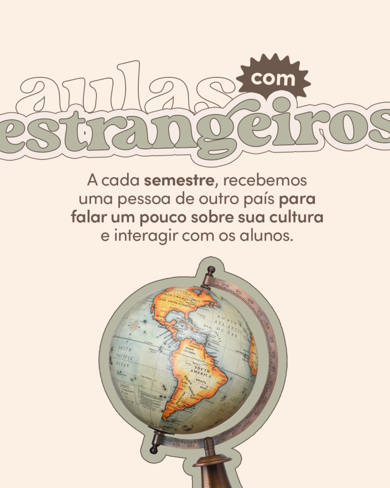 Aulas semestrais com estrangeiros